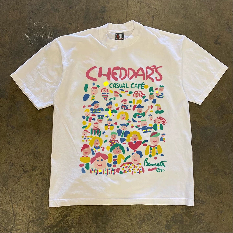 Cafe Life Design Short-Sleeved T-Shirt