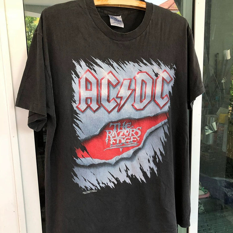 AC/DC Vintage Retro Heavy Metal Graphic Tee