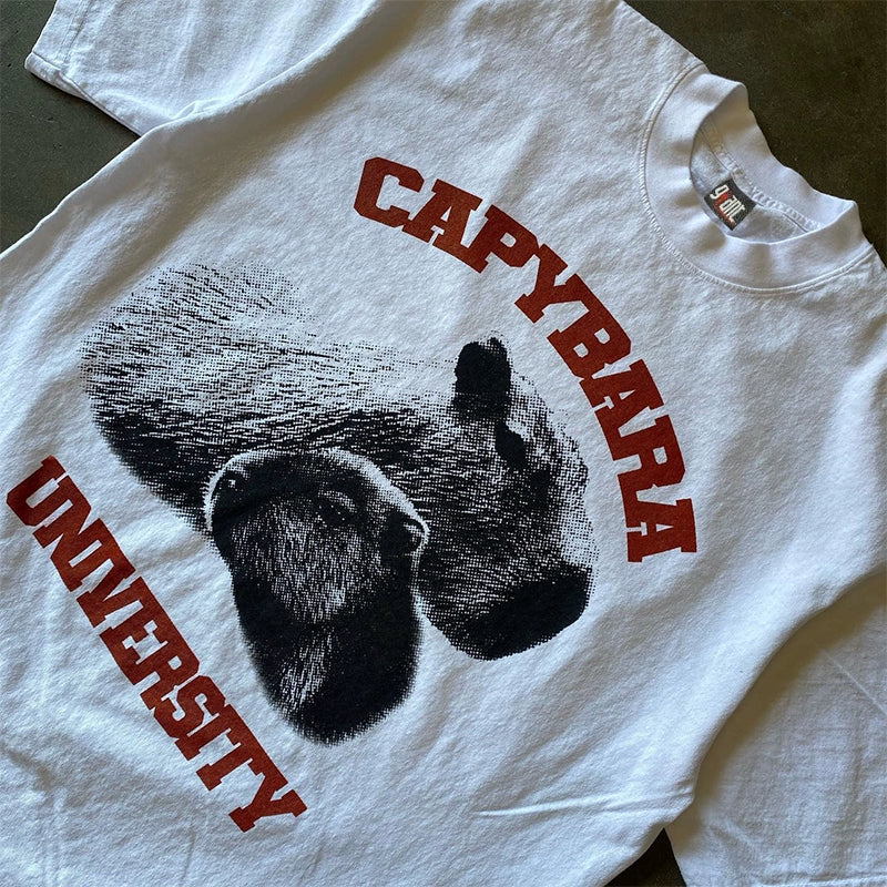 Capybara Duo Impressive Graphic T-Shirt