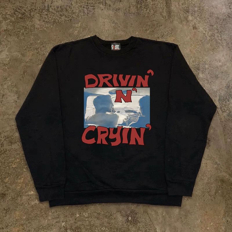 Urban Vintage Hip Hop Crewneck Sweatshirt