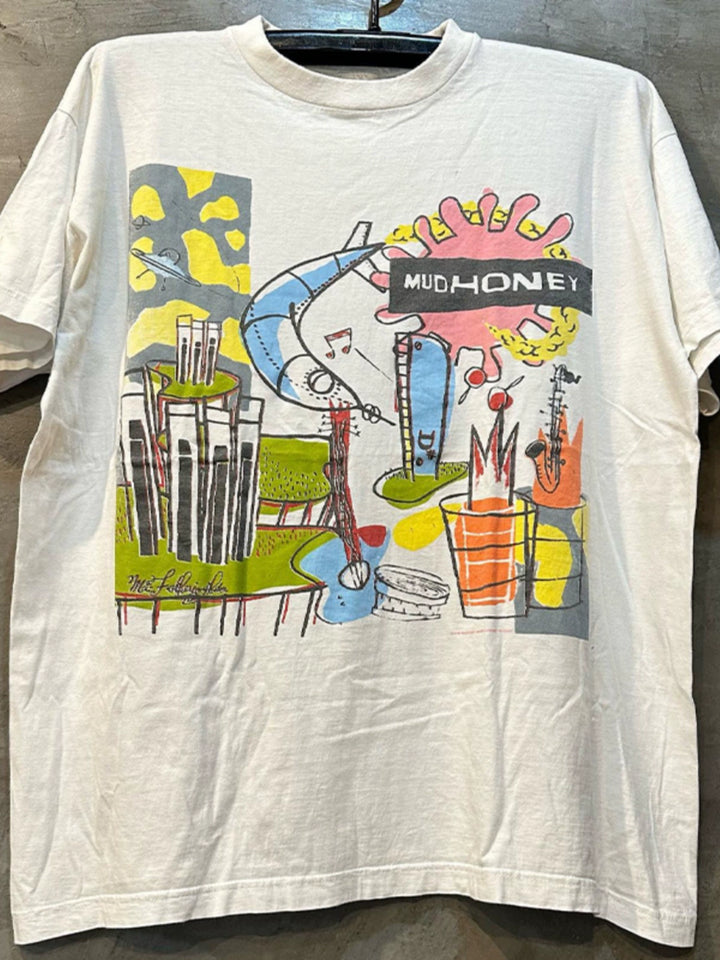 Mudhoney Cartoon Oil Painting T-Shirt