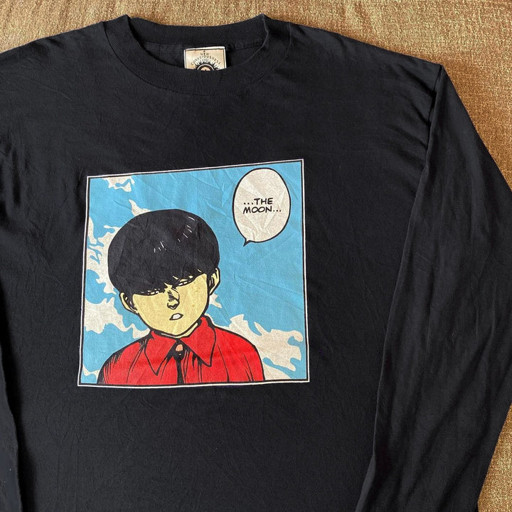 Retro Anime Print Long Sleeve Tee