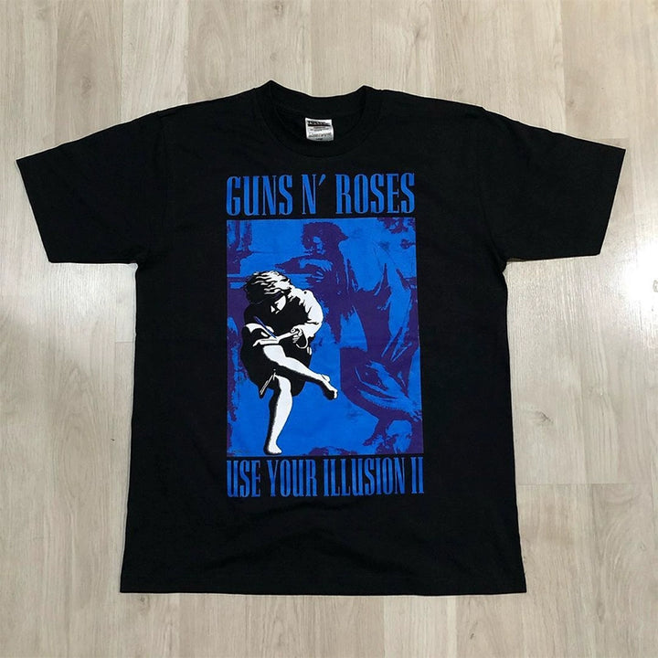 Guns N' Roses Vintage Floral Heavy Metal Tee