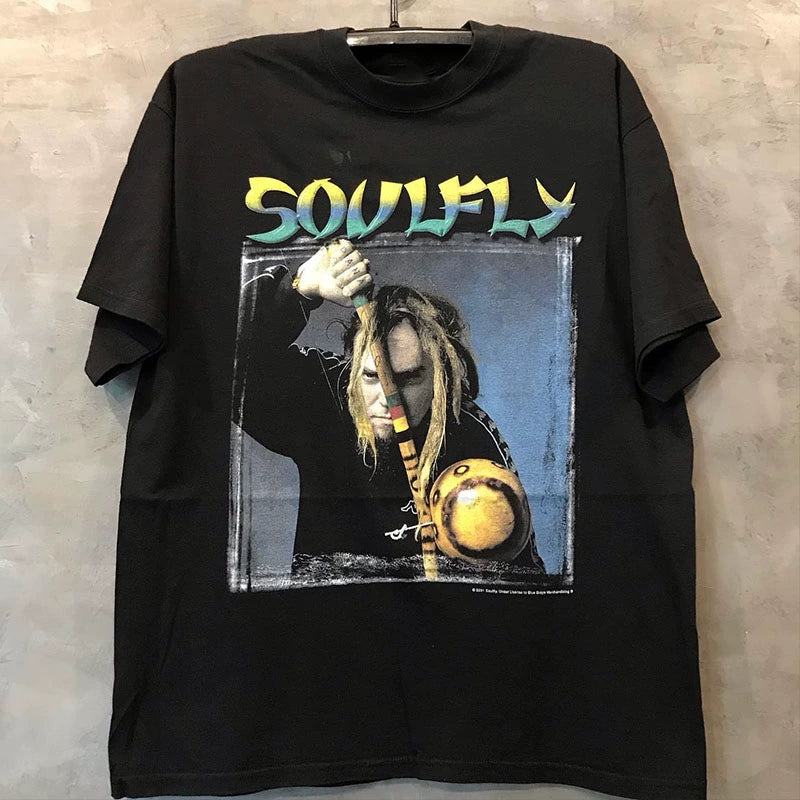 Soulfly Vintage Rock Portrait T-Shirt