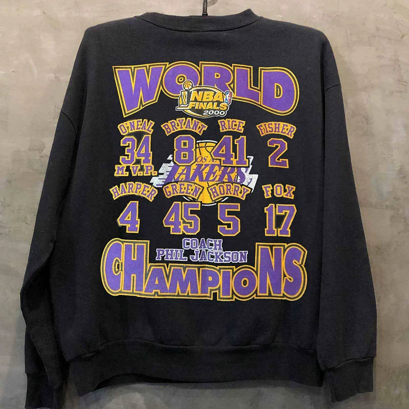 Vintage Hip Hop 2000 Kobe Bryant Commemorative Street Sweatshirt