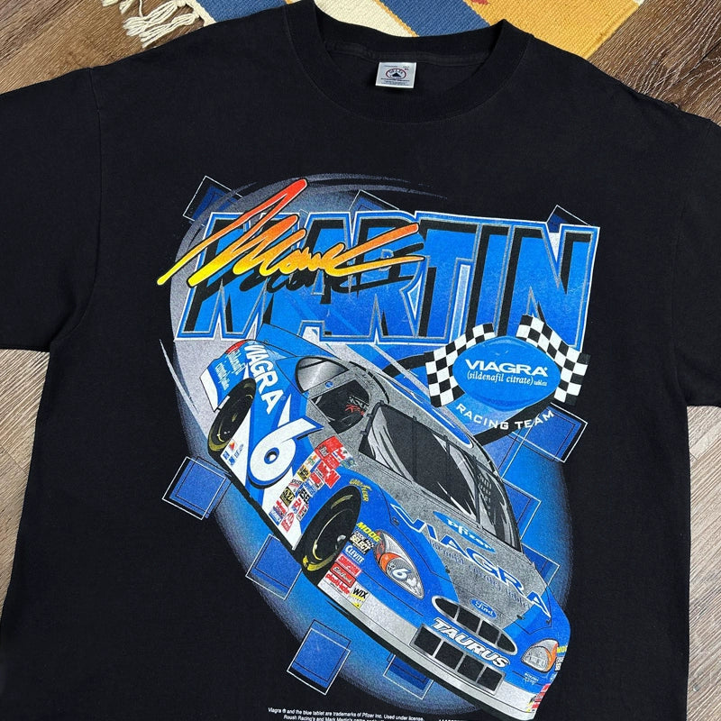 Vintage Racing-Inspired Graphic T-Shirt