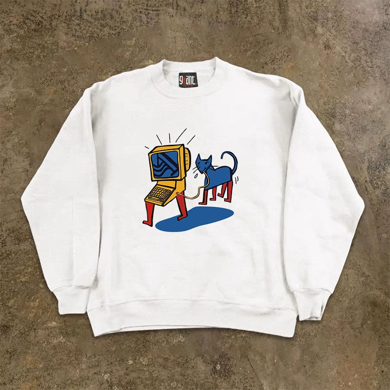 Vintage-Inspired Graphic Sweatshirt