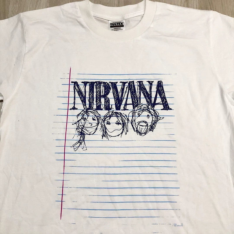 Nirvana Vintage Rock Band T-shirt featuring Kurt Cobain