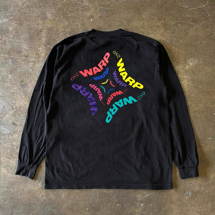 Unique Letter Graphic Cotton Long Sleeve T-Shirt