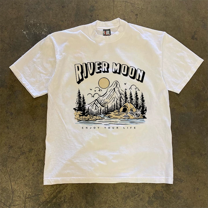 Sunset Mountain Serenity T-Shirt Design