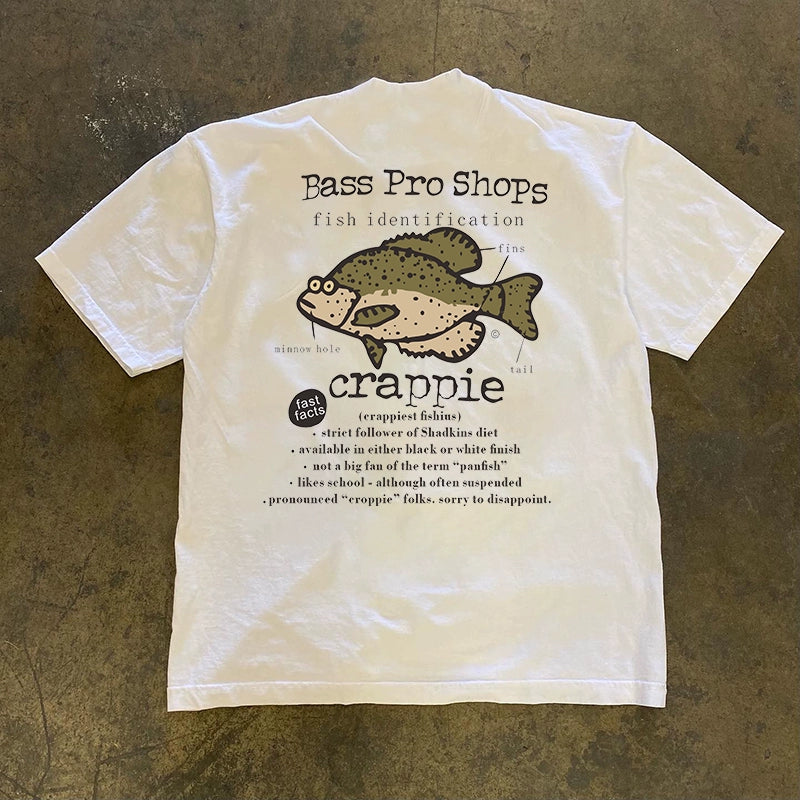 Heavy Duty Fish Graphics T-Shirt