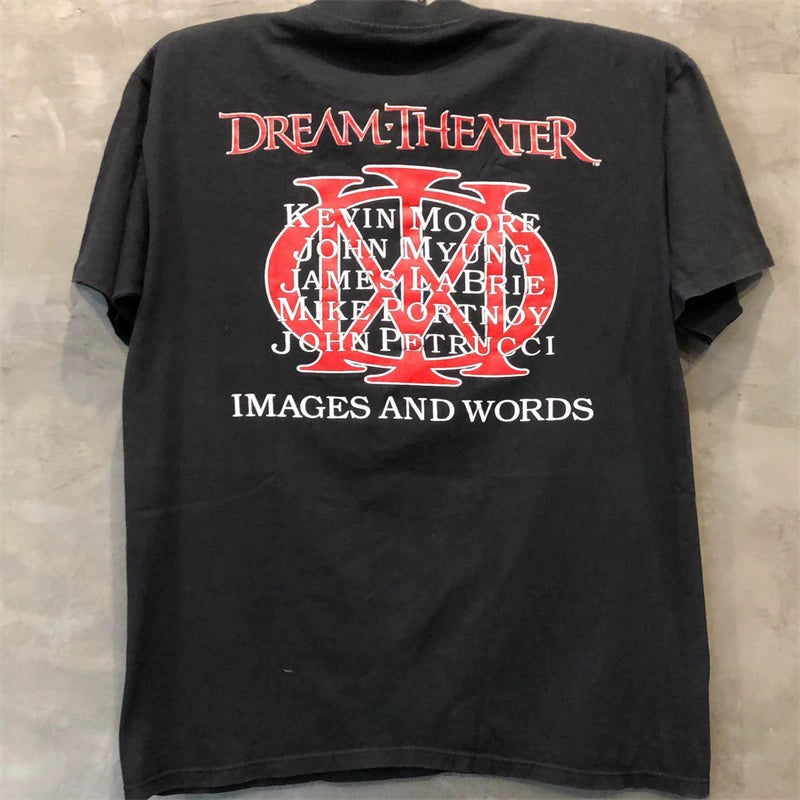 Retro Rock Dream Theater Heavy Cotton Short Sleeve T-Shirt