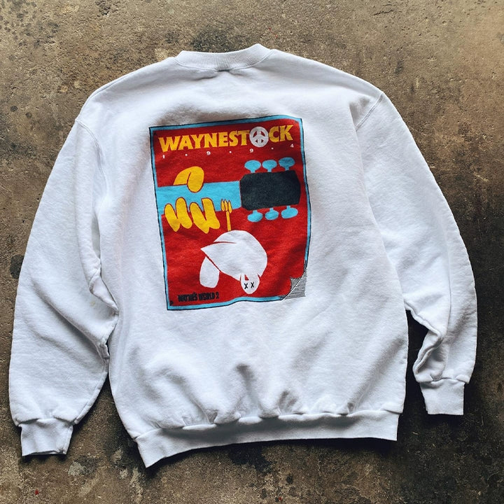 Trendy Illustrated American-Style Sweatshirt