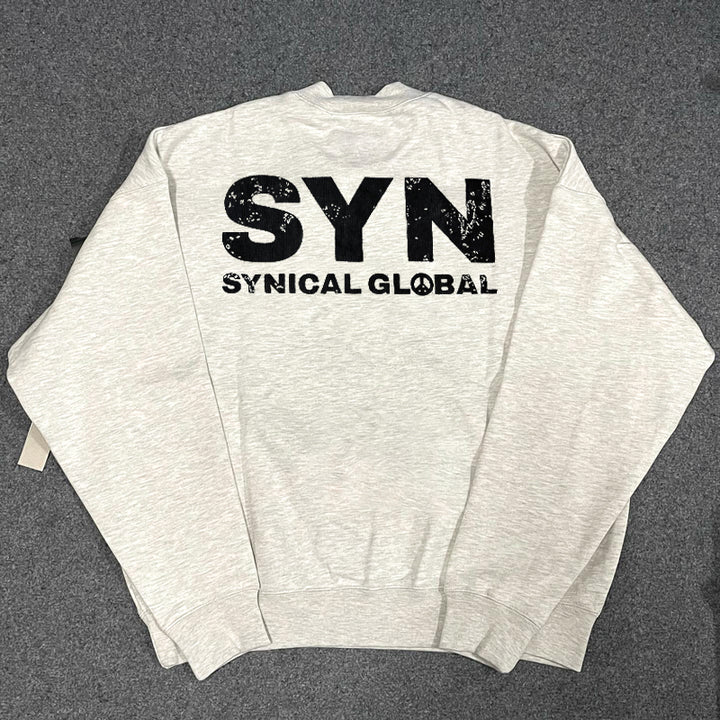 Chic Lettered Crewneck Sweatshirt
