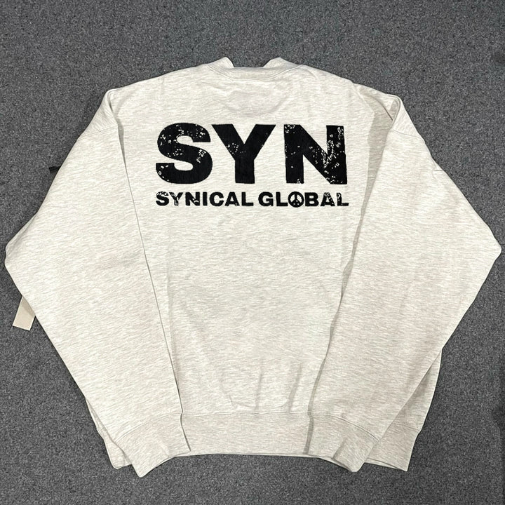 Chic Lettered Crewneck Sweatshirt