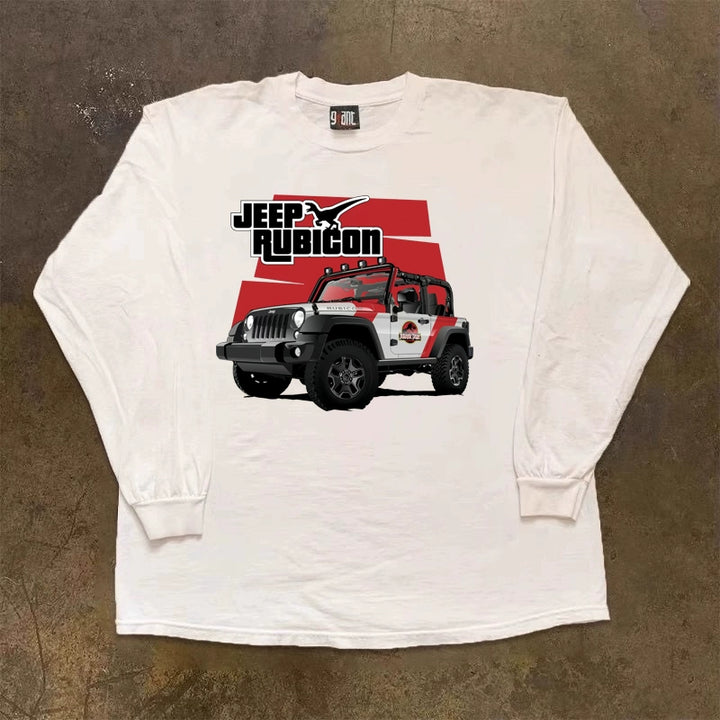 Vintage American Off-Road Graphic Long Sleeve T-Shirt