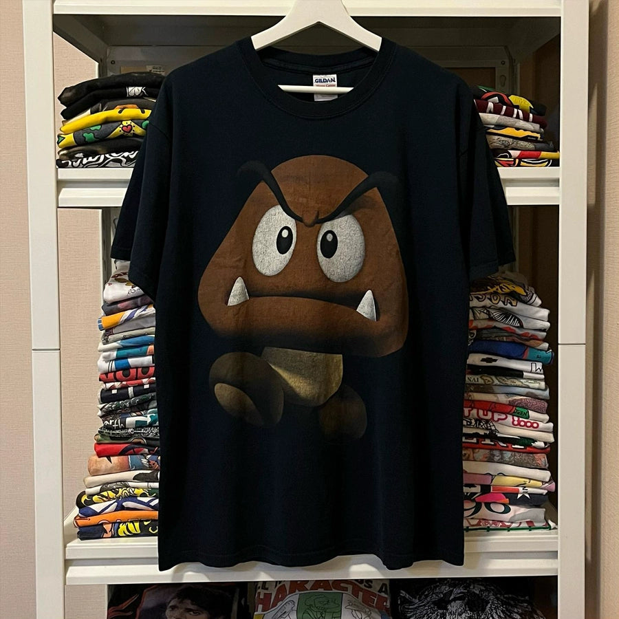 Vintage Cartoon Spray Print T-Shirt