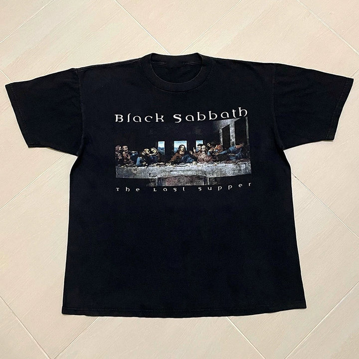 BLACK Sabbath Rock Icon Cotton Short Sleeve Y2K T-Shirt