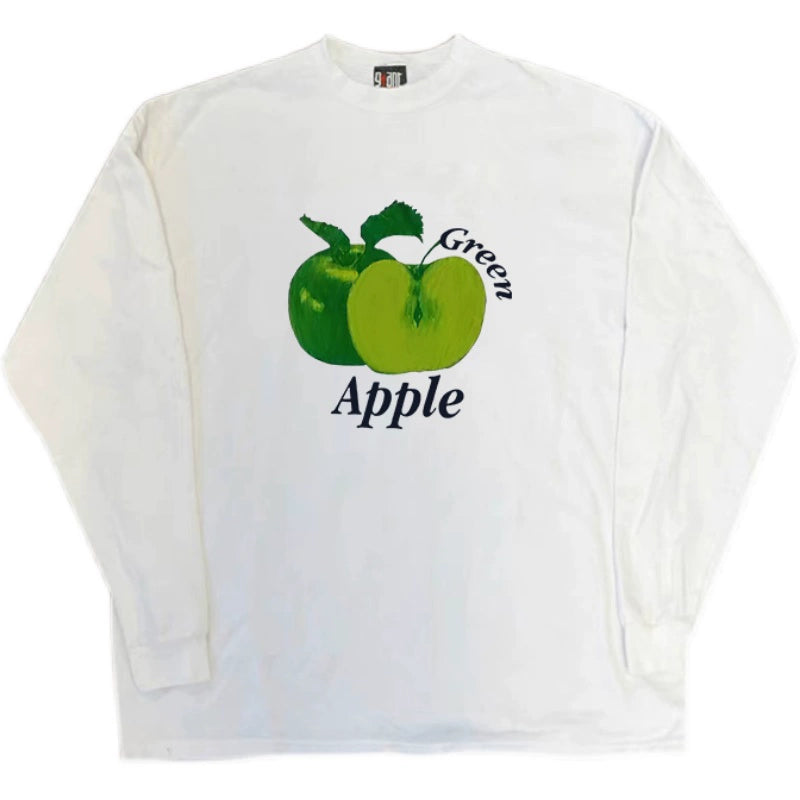 Opaque Green Apple Long Sleeved T-Shirt