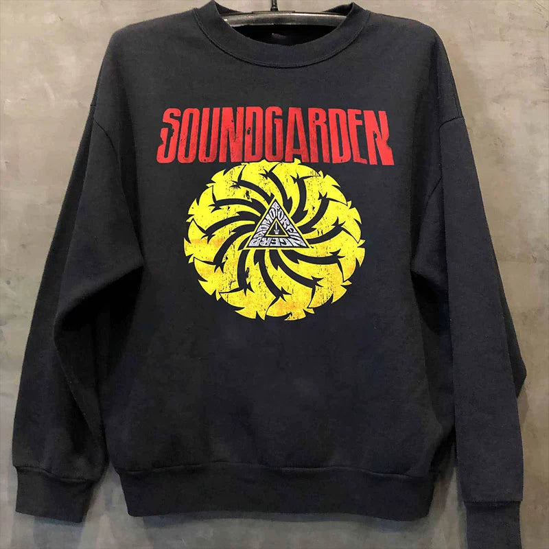 Soundgarden Retro Textured Crewneck Sweatshirt