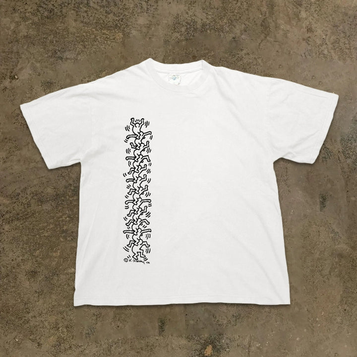 Keith Haring Inspired Graphic Cotton Tee