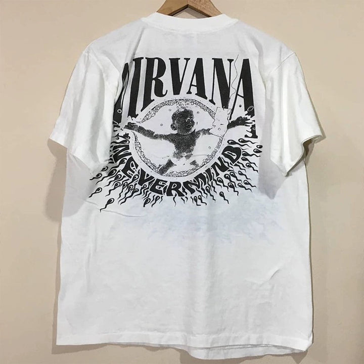 Nirvana Vintage Doodle Graphic T-Shirt