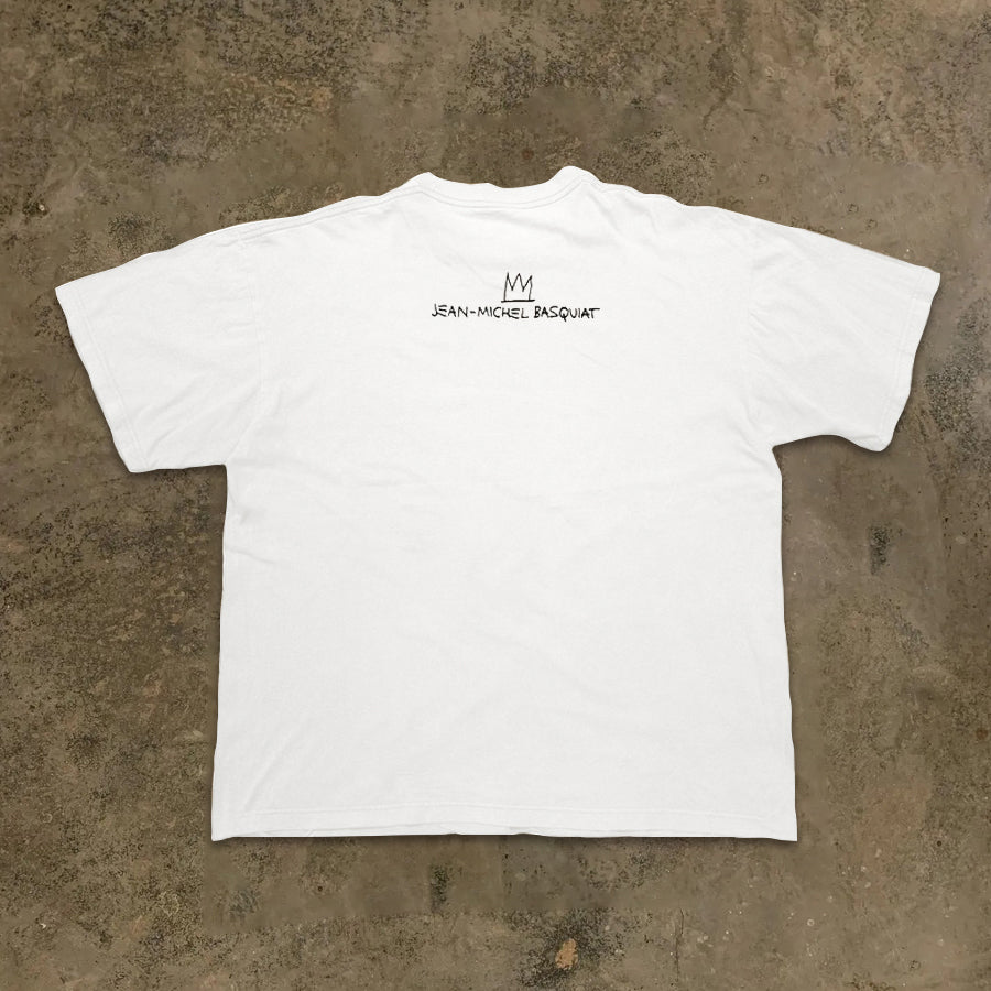 Artistic Hand-Drawn White Graphic Tee