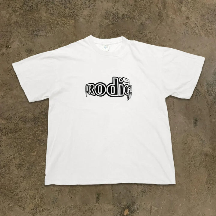 3D Letter Design Cotton Tee