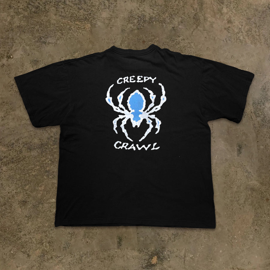 Dark Spider Print Hip-Hop T-Shirt