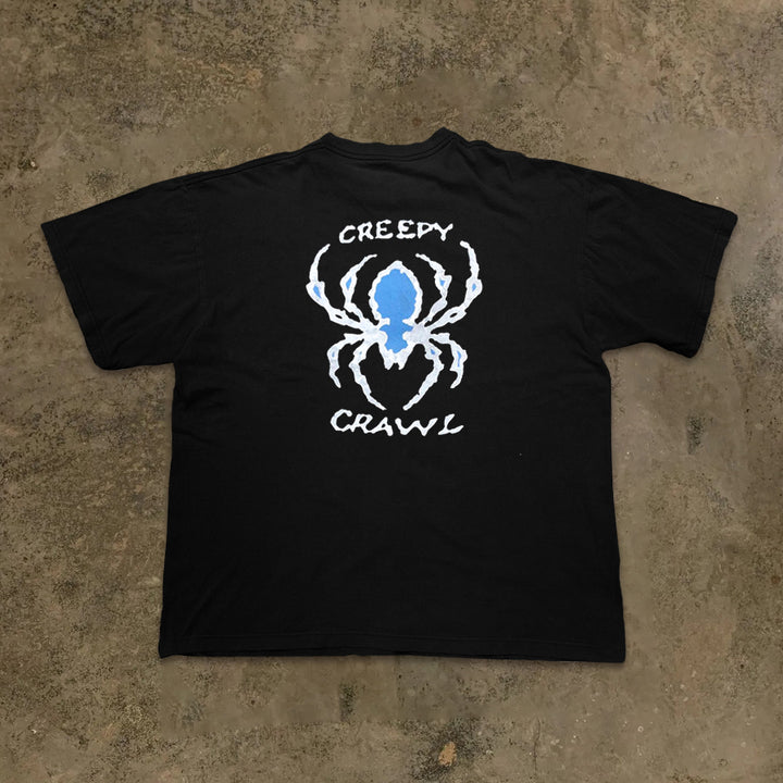 Dark Spider Print Hip-Hop T-Shirt