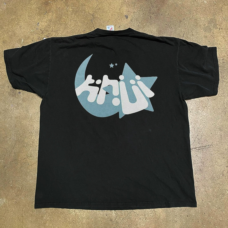 Celestial Stars and Moon Graphic Tee