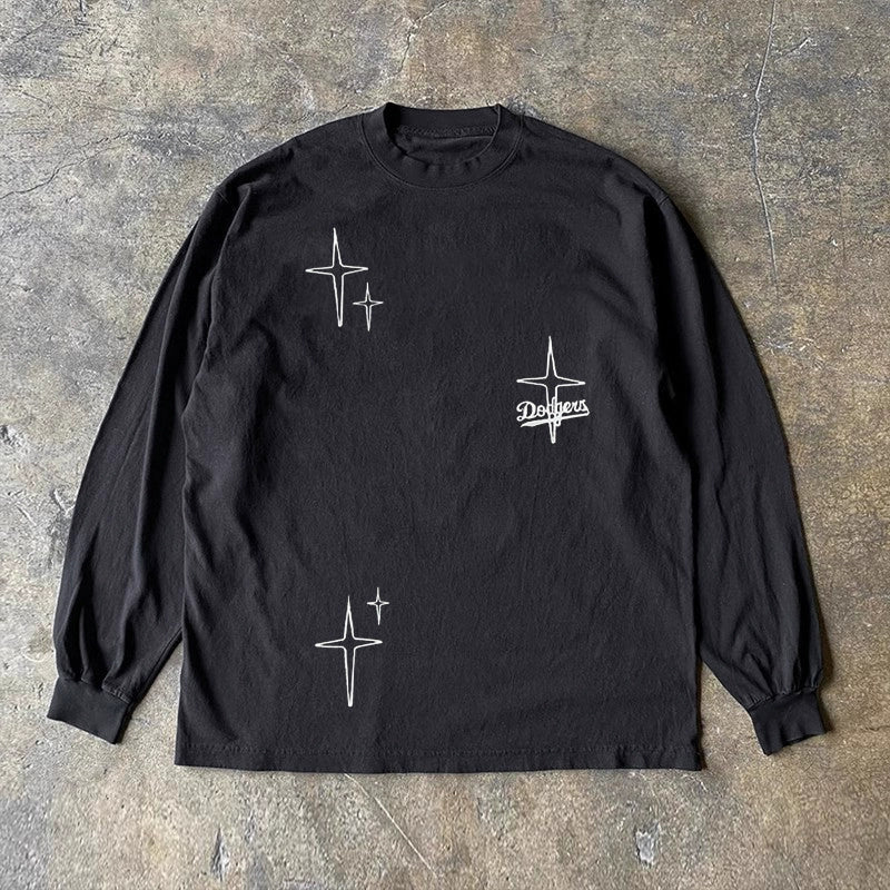 Graphic Cotton Long Sleeve T-Shirt