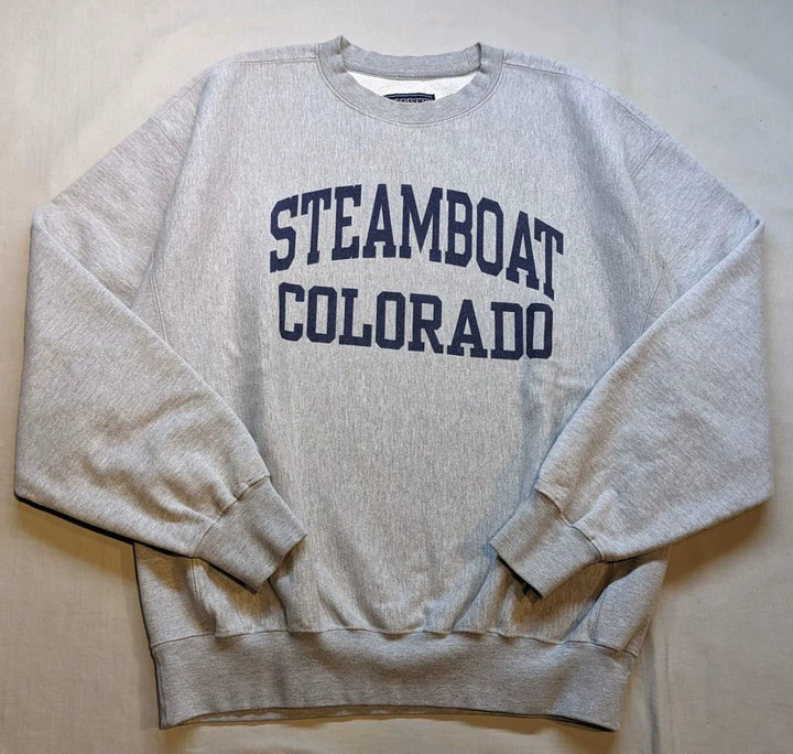 Cool Grey Letter Graphic Sweatshirt