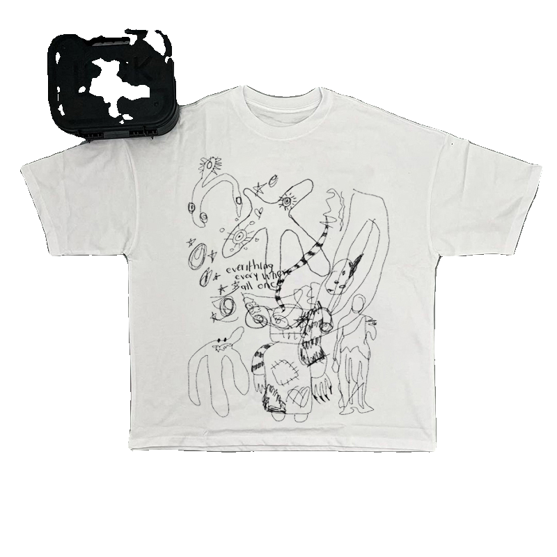 Abstract Sketch Design High-End T-Shirt