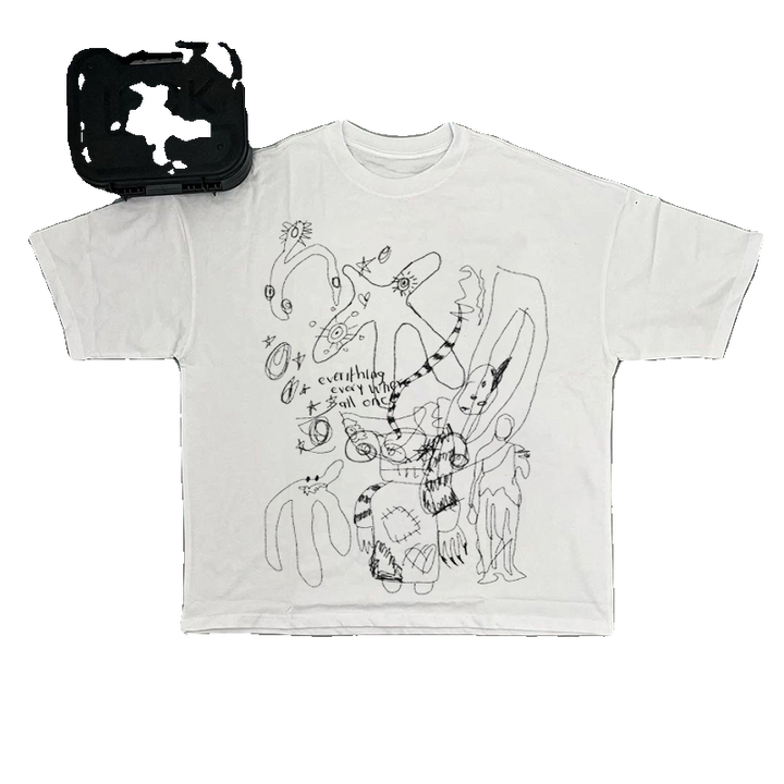 Abstract Sketch Design High-End T-Shirt