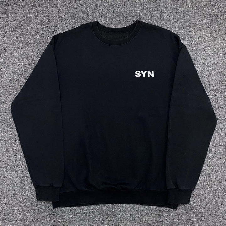 Chic Lettered Crewneck Sweatshirt