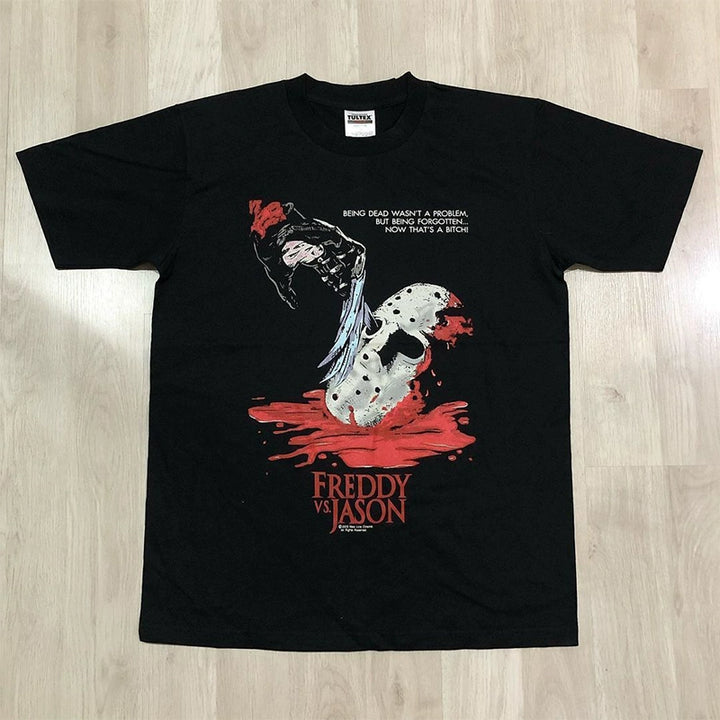 Freddy Vs. Jason Vintage Retro Graphic Tee