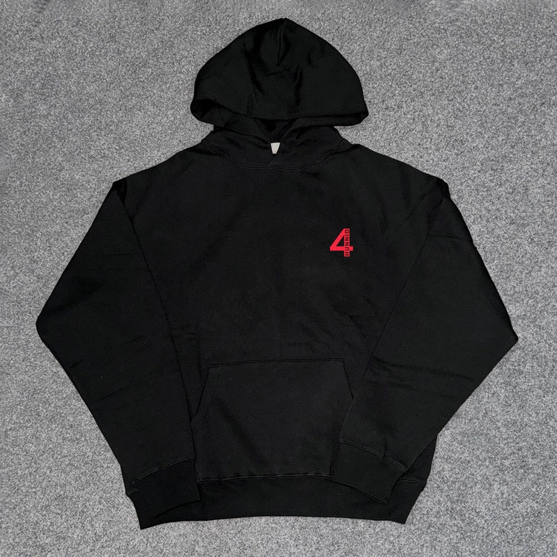 Bold Creative Letter Graphic Hoodie in Streetwear Style