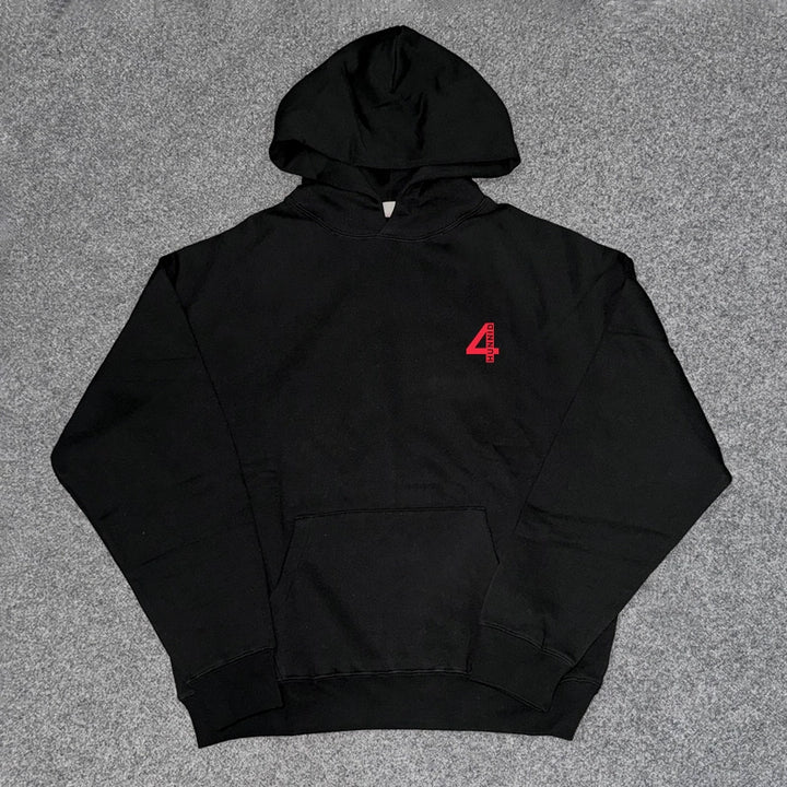 Bold Creative Letter Graphic Hoodie in Streetwear Style