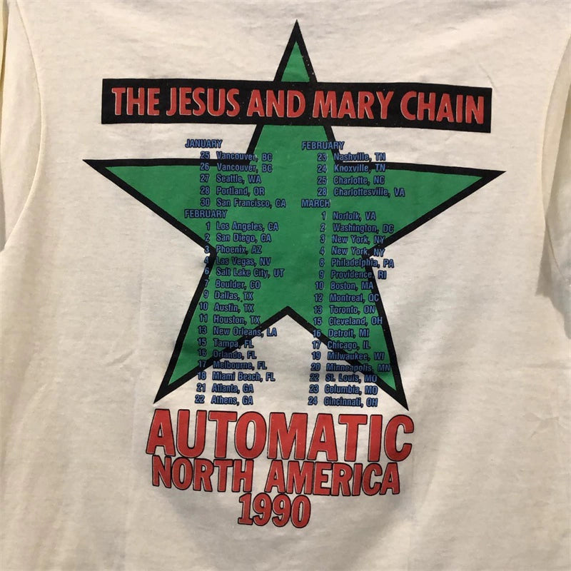 Jesus and Mary Chain European and American post-punk classic band vintage trend men's and women's short sleeve T-shirt