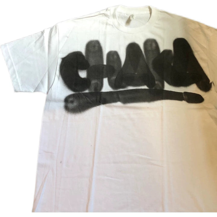 Bold Letter Graphic White Tee