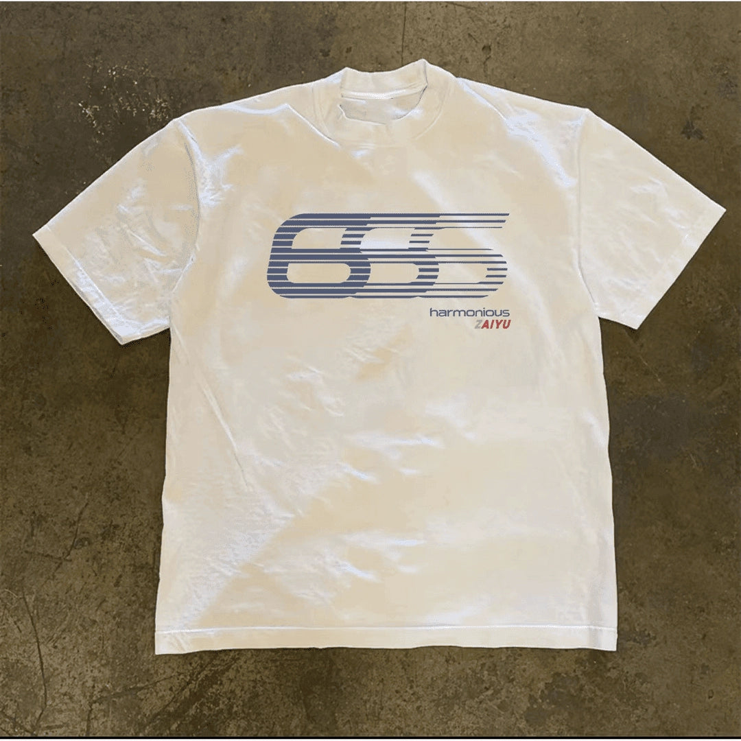 Harajuku-Inspired Graphic Short Sleeve T-Shirt