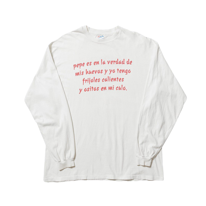 Bold Letter Print Long Sleeve T-Shirt