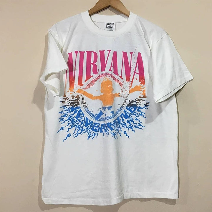 Nirvana Vintage Doodle Graphic T-Shirt