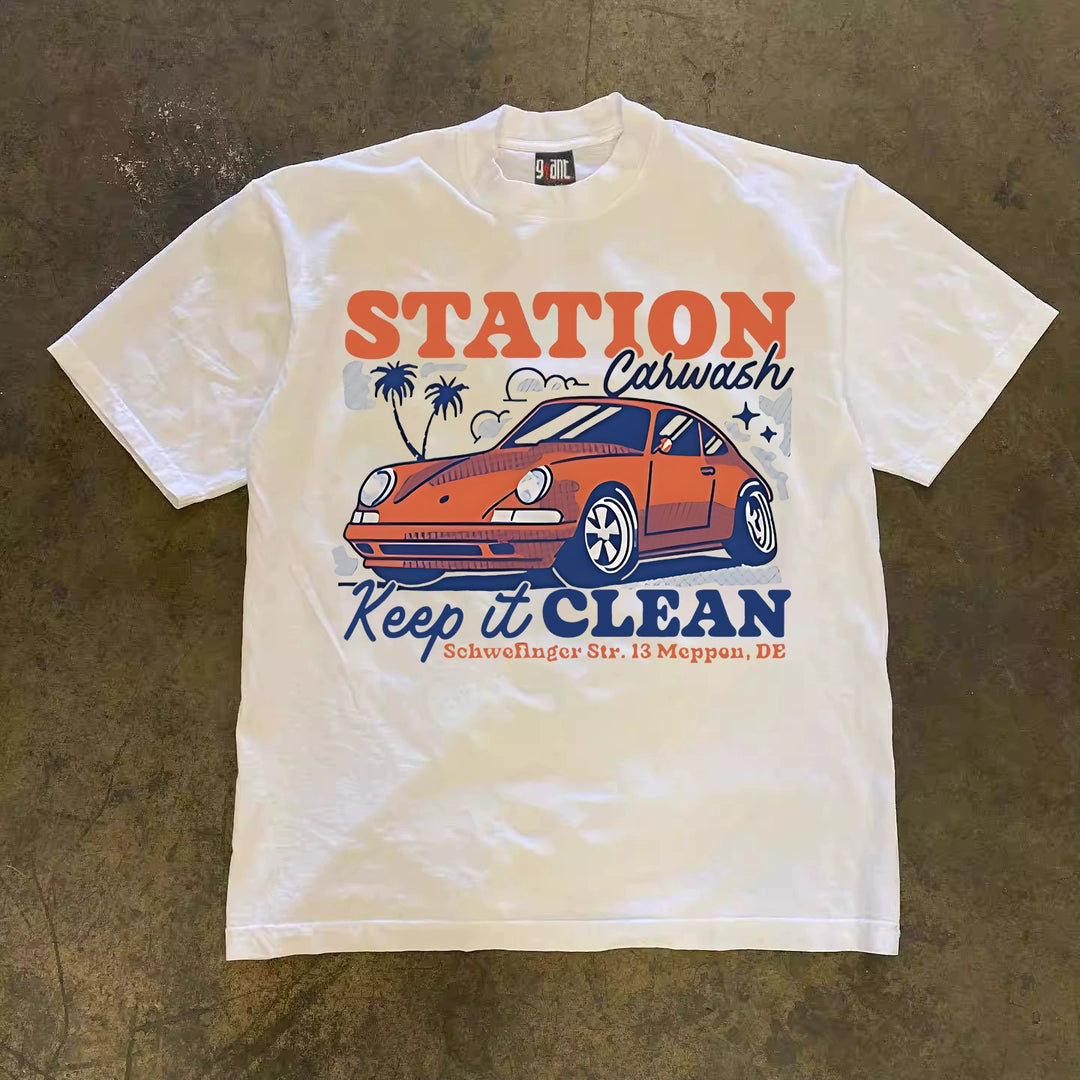 Retro American Sports Car Graphic Tee