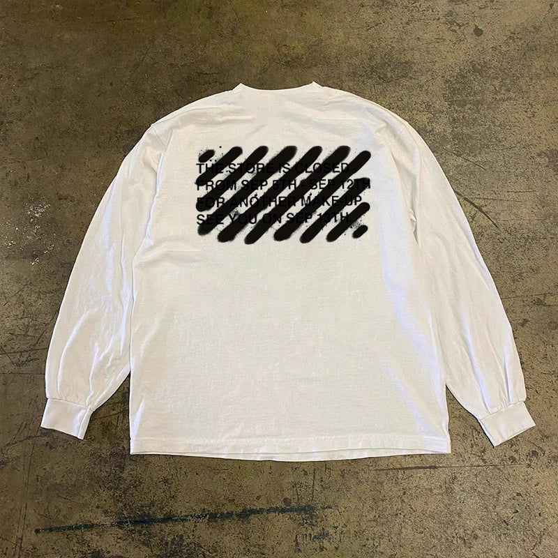 Urban Vibe No-See-Through Long Sleeve Graphic Tee