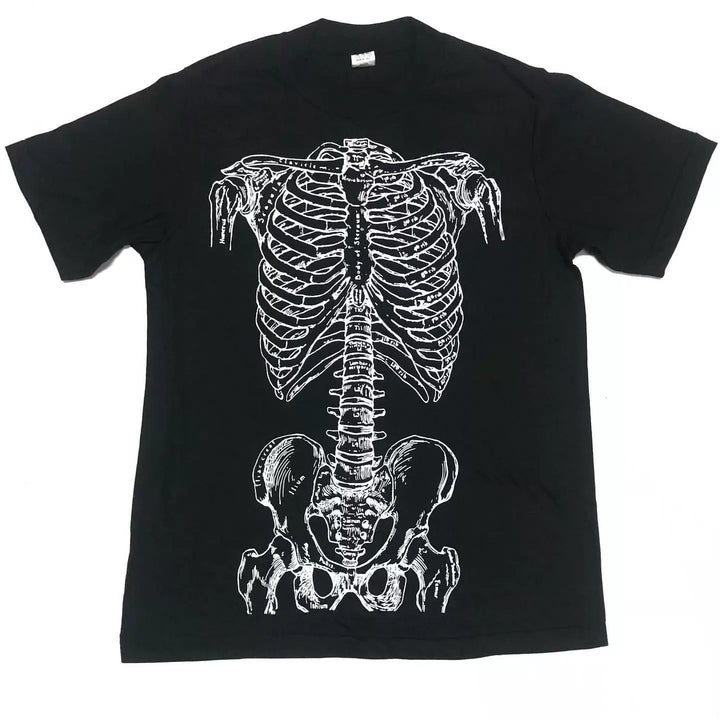 Skeleton Chic Hip Hop Art T-Shirt