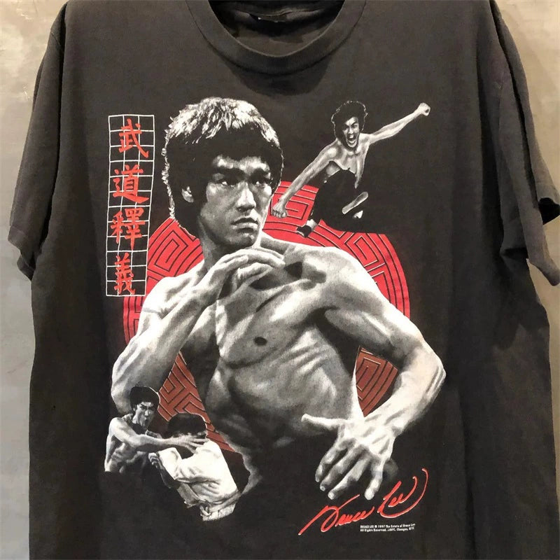 Bruce Lee Vintage Retro Classic Portrait T-Shirt