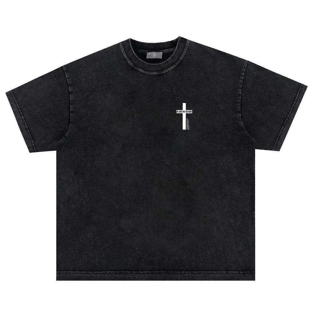 Vintage Washed Urban Hip-Hop Tee