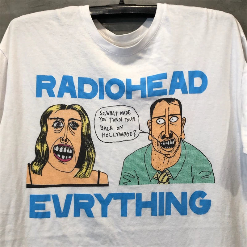 Street Rock Aesthetic Cotton T-Shirt by Radiohead